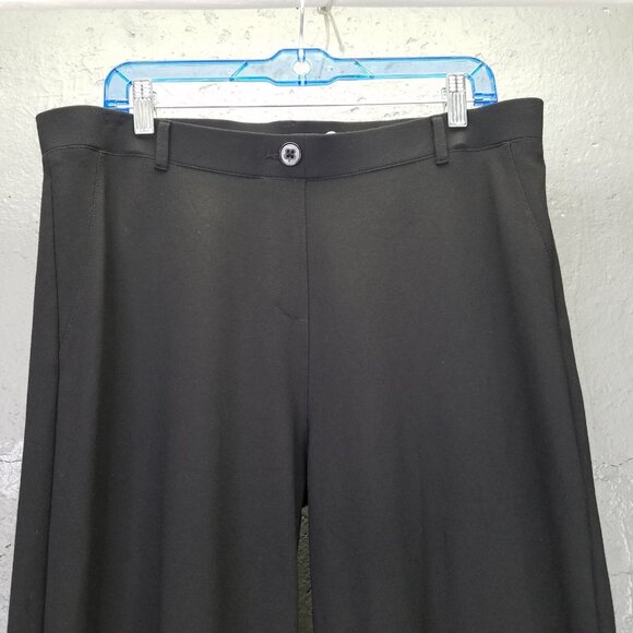 Betabrand Classic Dress Pant Yoga Petite 1X XL Bootcut Black Pull On Faux Pocket - Picture 3 of 15